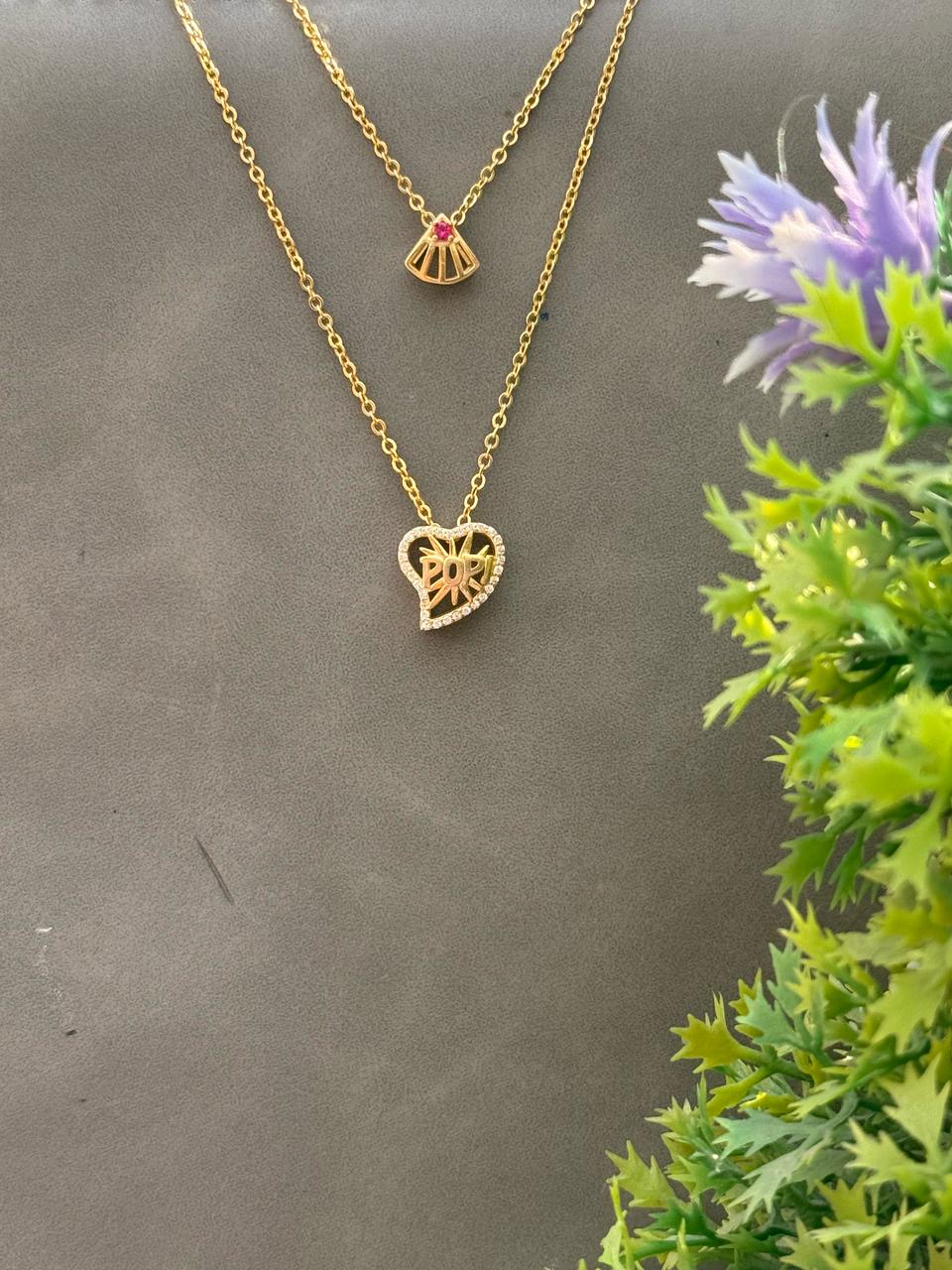 POP Heart Layered Pendant