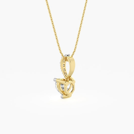 Love Heart Diamond Pendant
