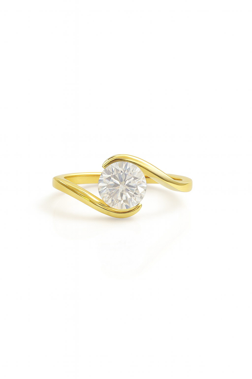 The Embrace Solitaire Ring