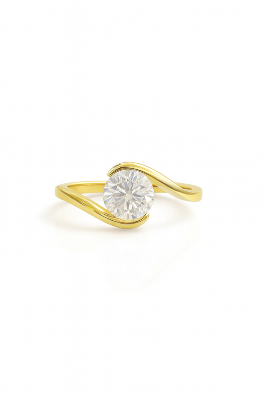 The Embrace Solitaire Ring