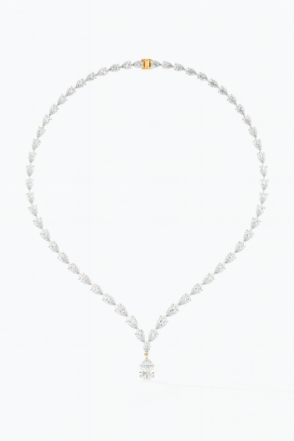 Celestial Pear Diamond Necklace