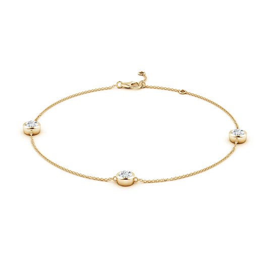 Bezel-Set Diamond  Bracelet