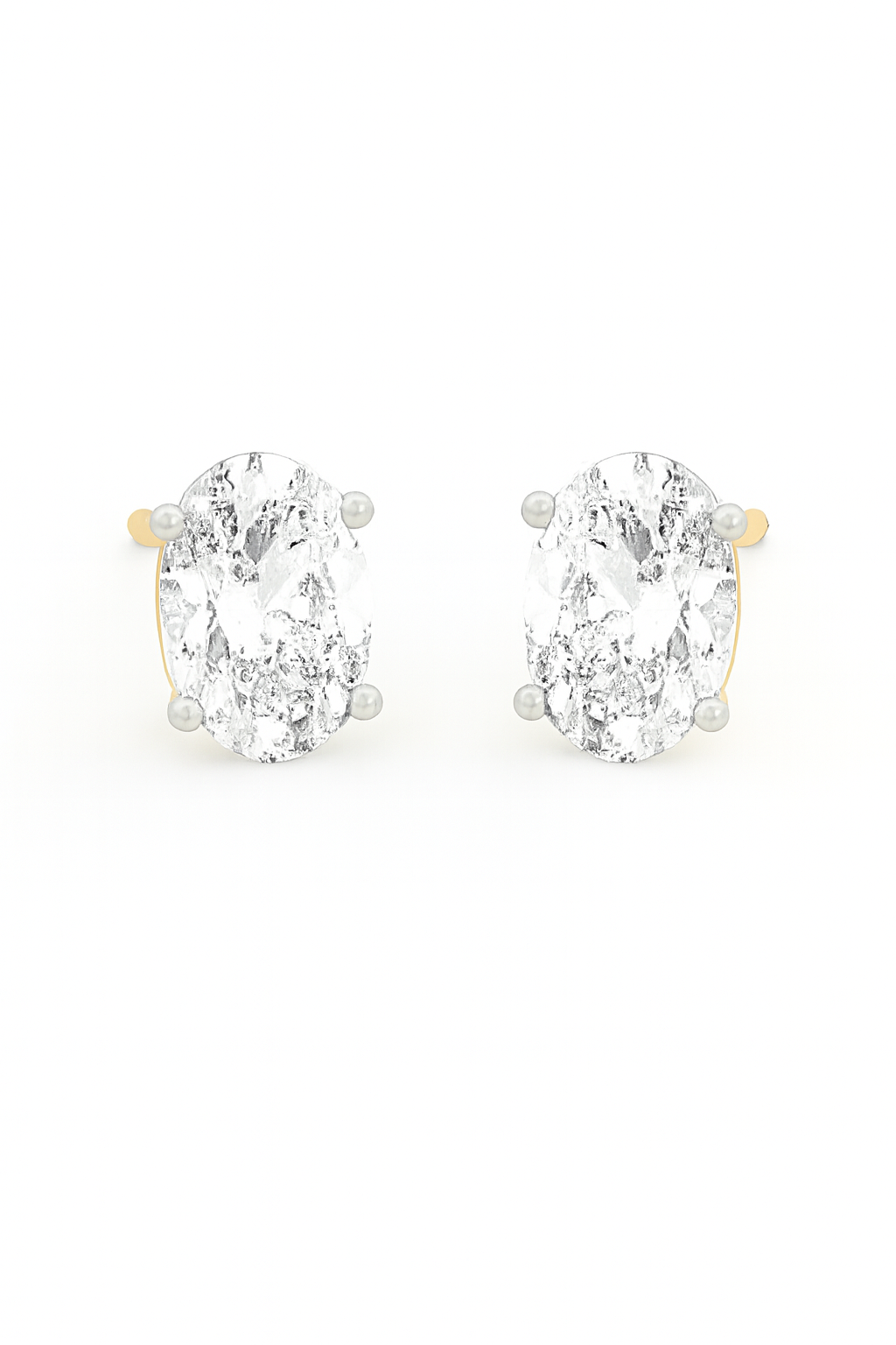 Luminous Oval Studs