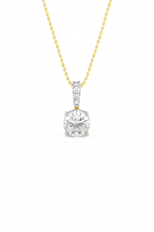 Elegant Solitaire Diamond Pendant