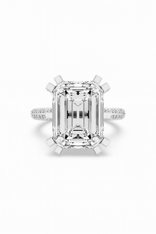 Imperial Emerald Solitaire Ring
