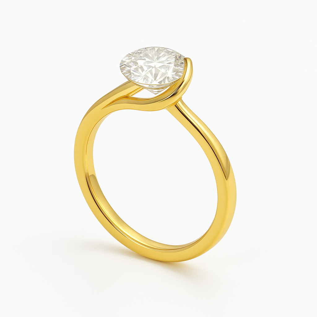 The Embrace Solitaire Ring
