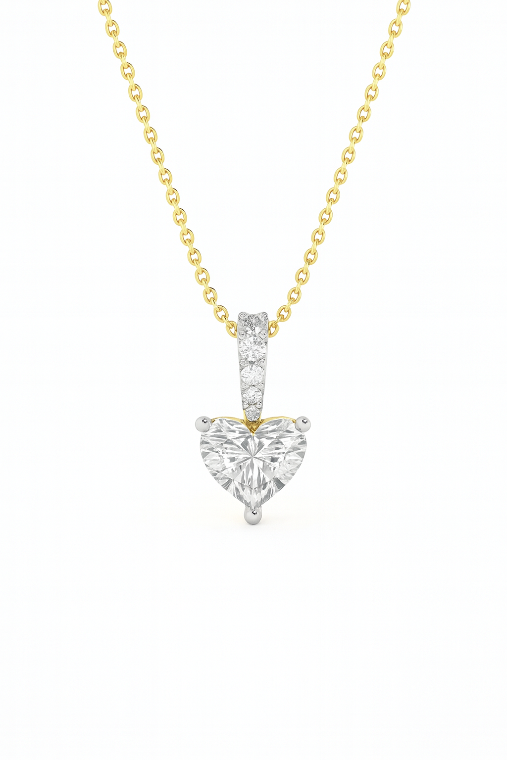 Love Heart Diamond Pendant