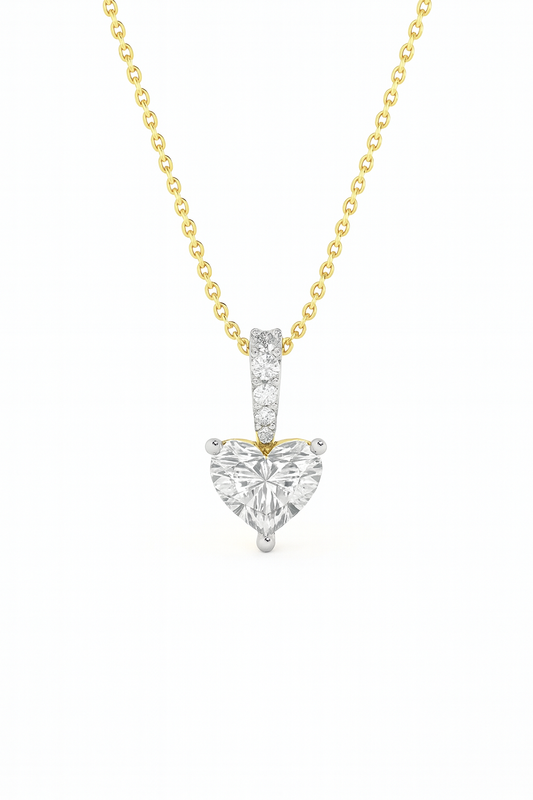 Love Heart Diamond Pendant