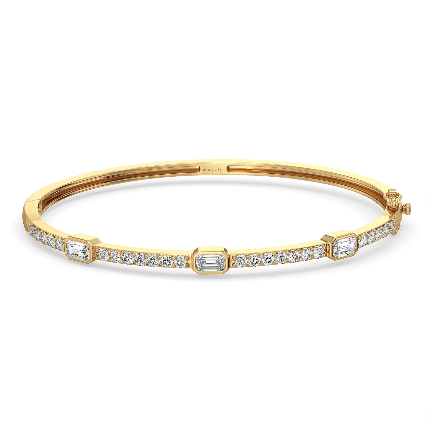 Emerald Radiance Diamond Bangle