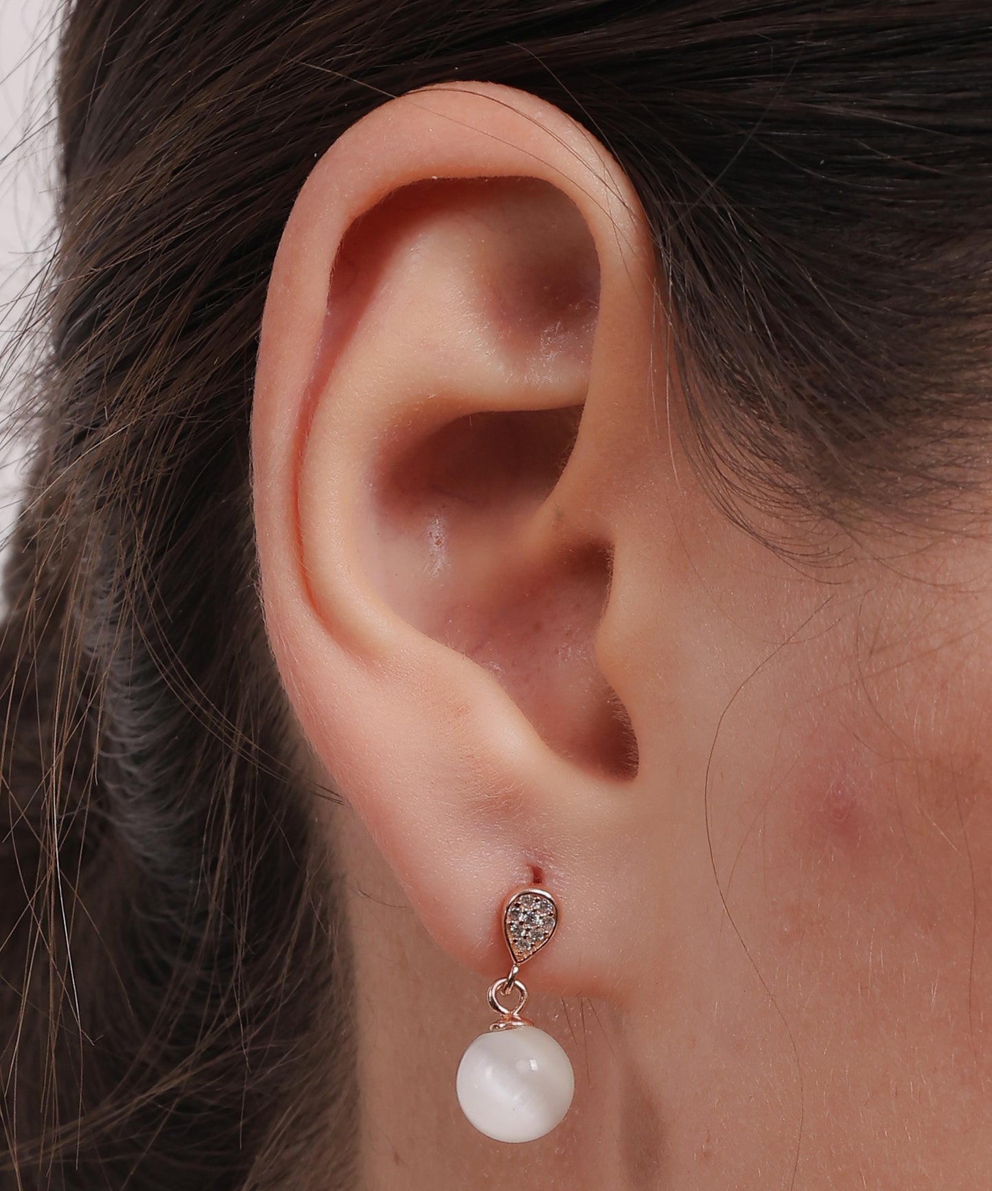 Moonlit Teardrop Pearl Earrings