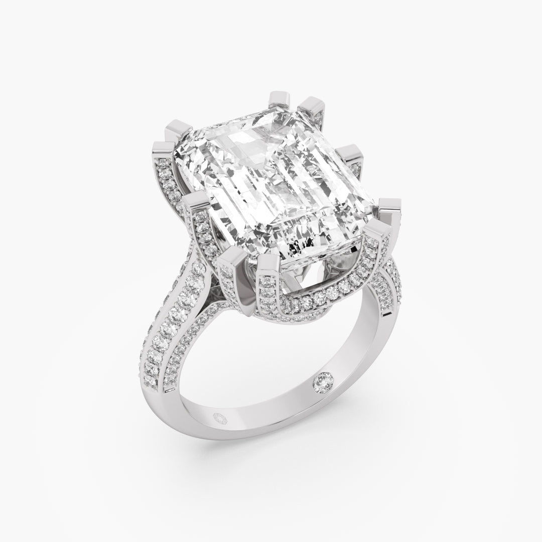 Imperial Emerald Solitaire Ring