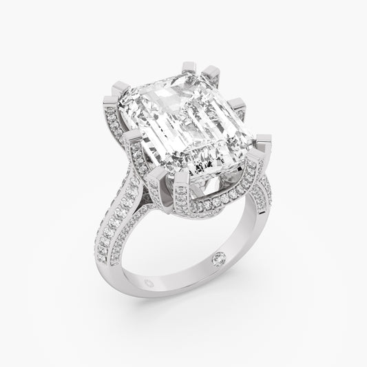Imperial Emerald Solitaire Ring