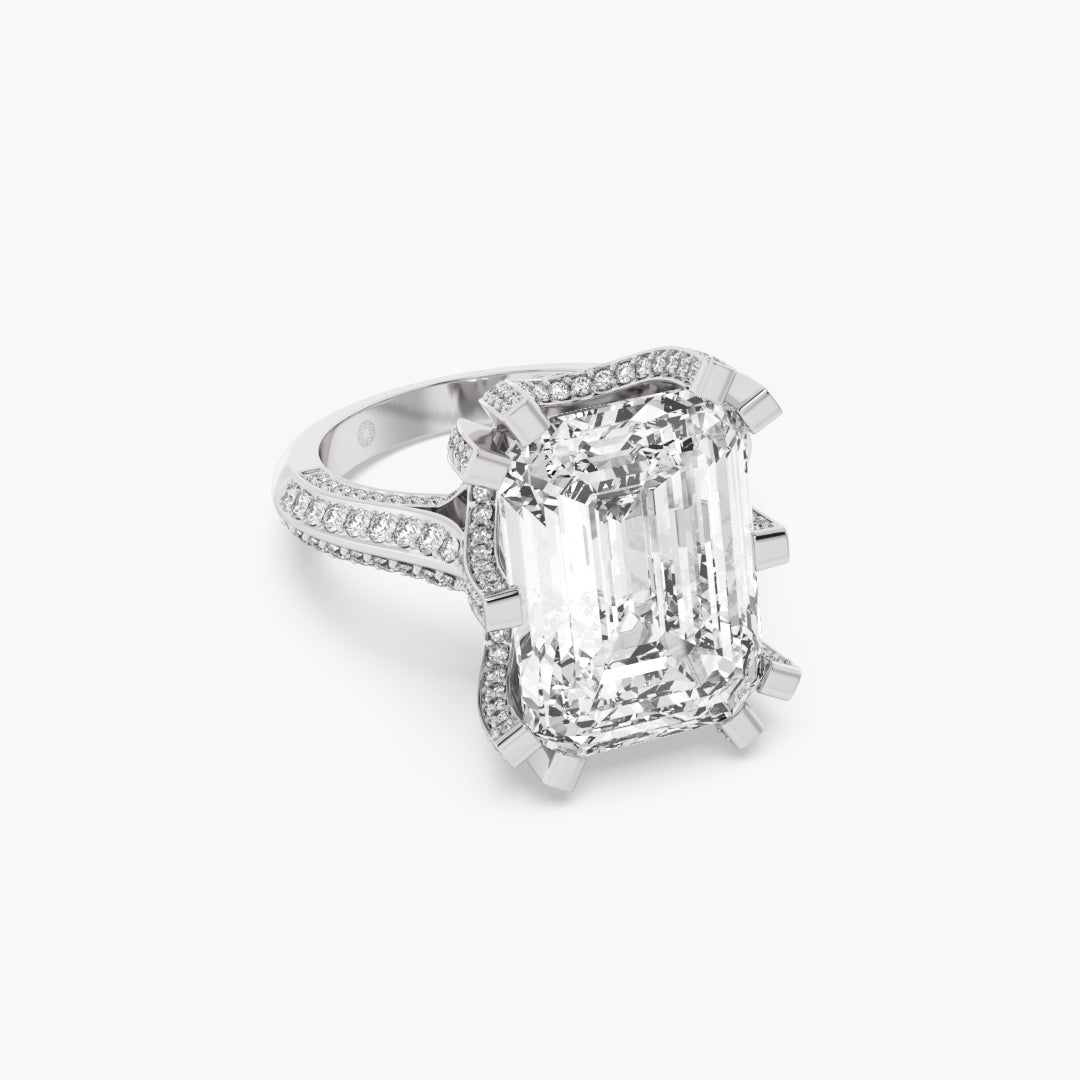 Imperial Emerald Solitaire Ring