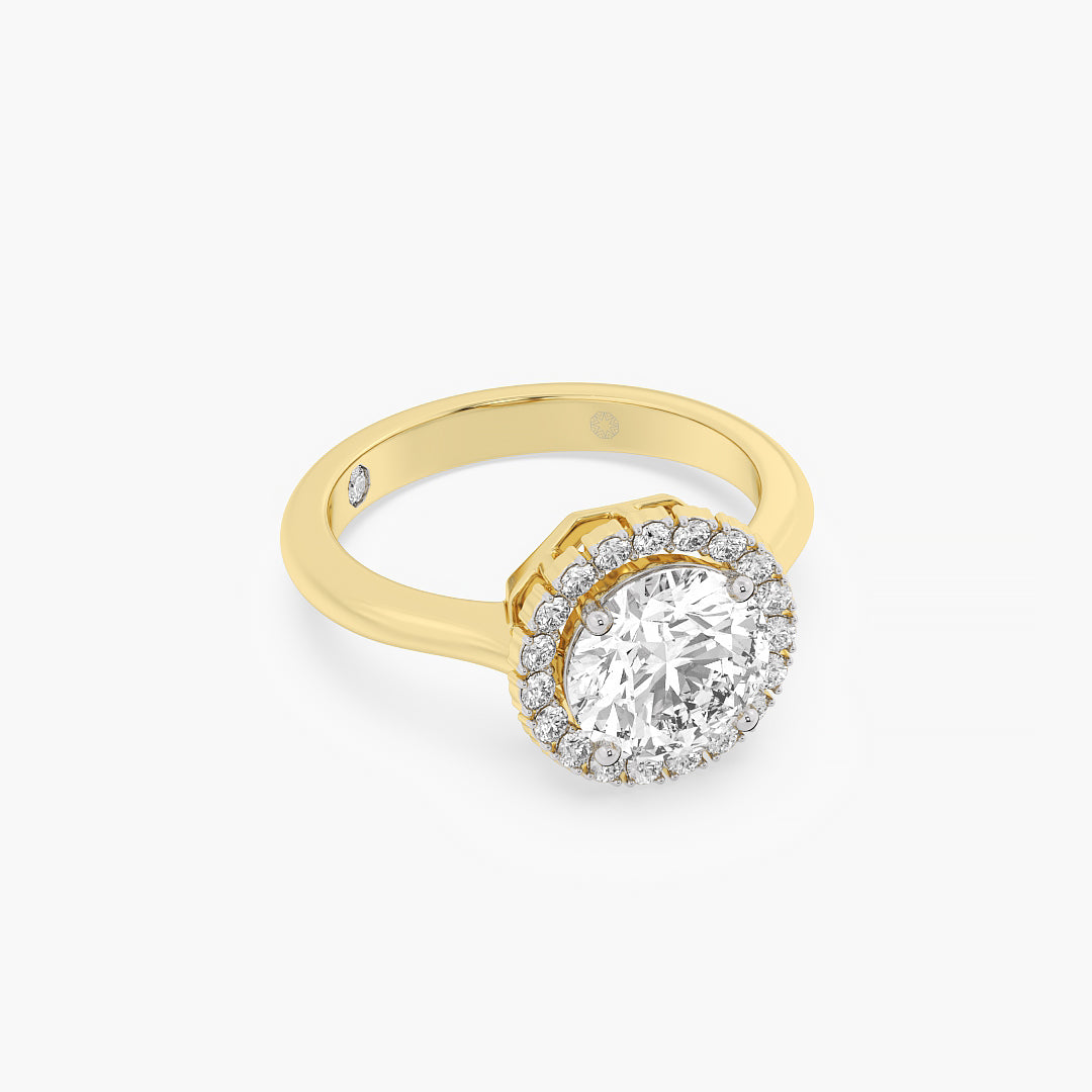 Celestial Halo Diamond Ring
