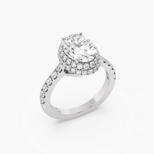 Eternal Spark Oval Halo Ring