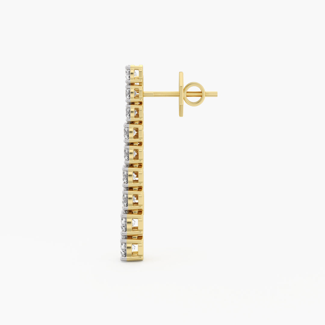 Diamond Cascade Drop Earrings