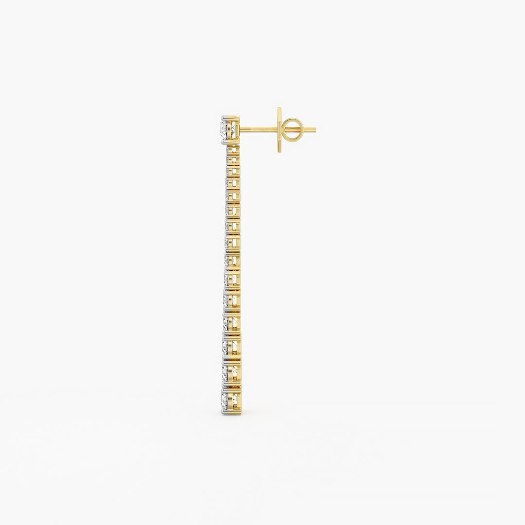 Classic Diamond Drop Earrings