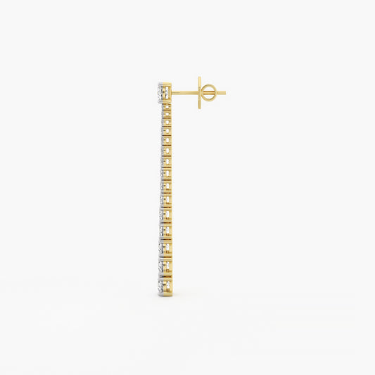 Classic Diamond Drop Earrings