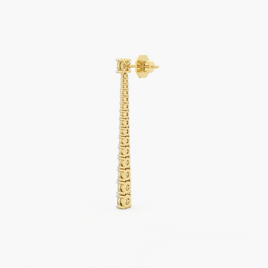 Classic Diamond Drop Earrings
