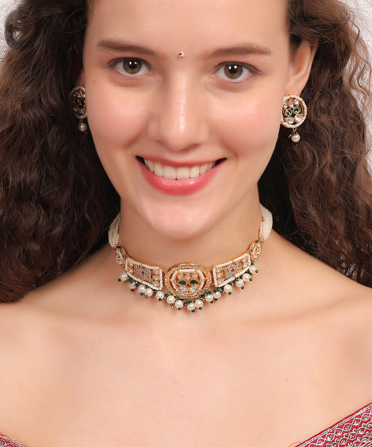 Kundan Pearl Heritage Set