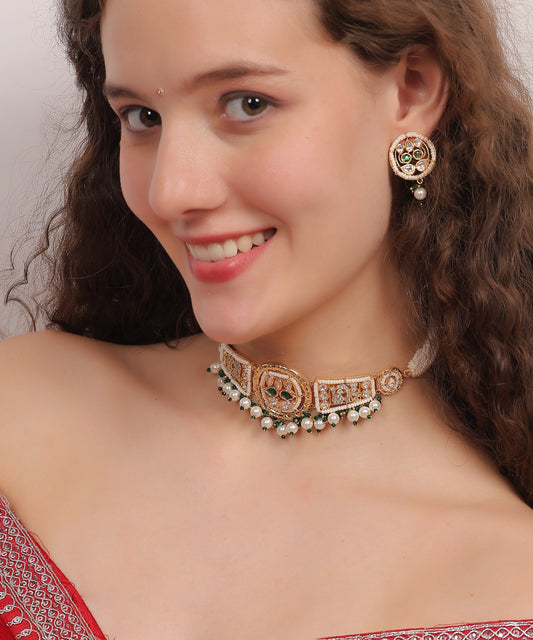 Kundan Pearl Heritage Set