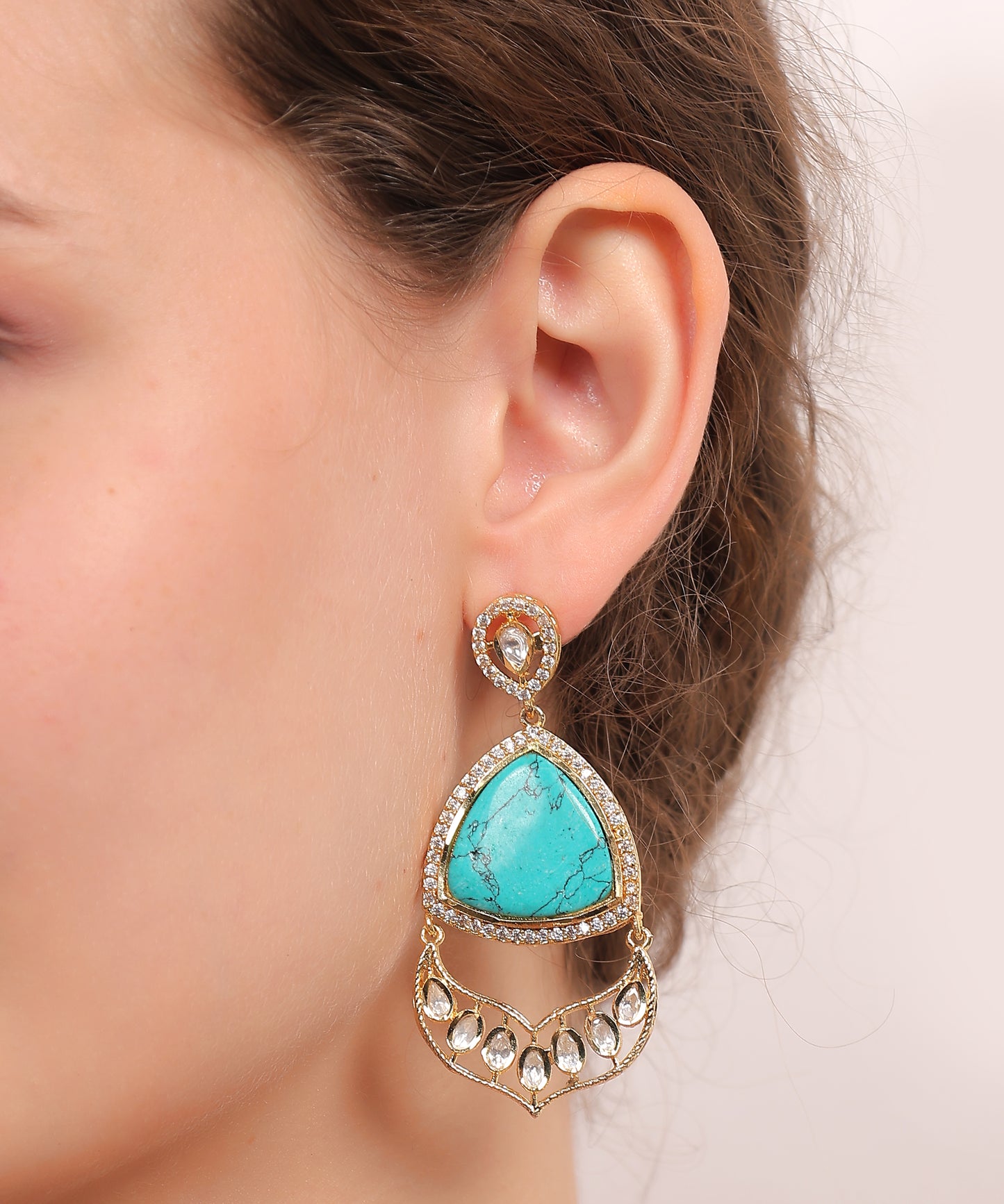 Turquoise Royal Drop Earrings