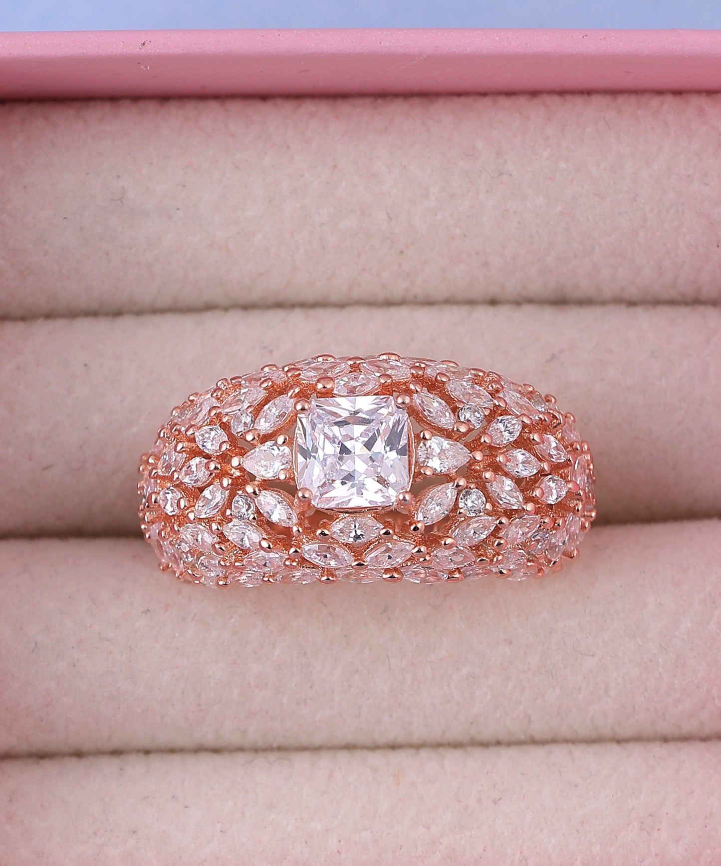 925 Silver Majestic Floral Band