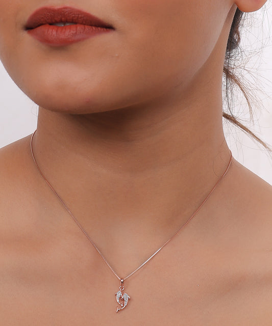 Twin Dolphin Pendant