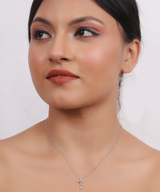 Marquise Cross Pendant