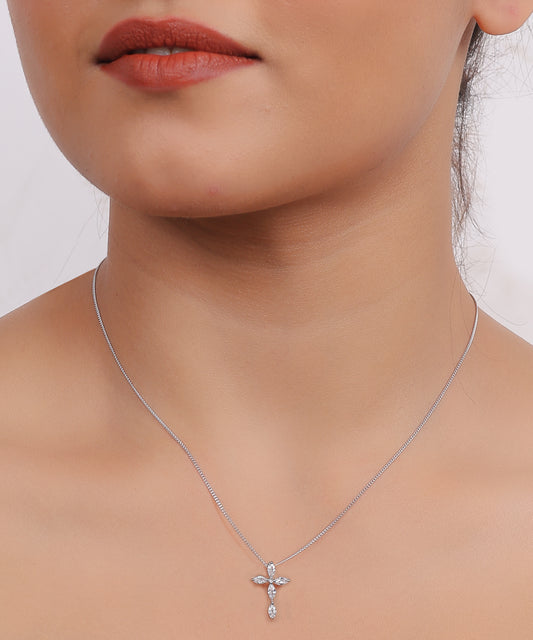 Marquise Cross Pendant