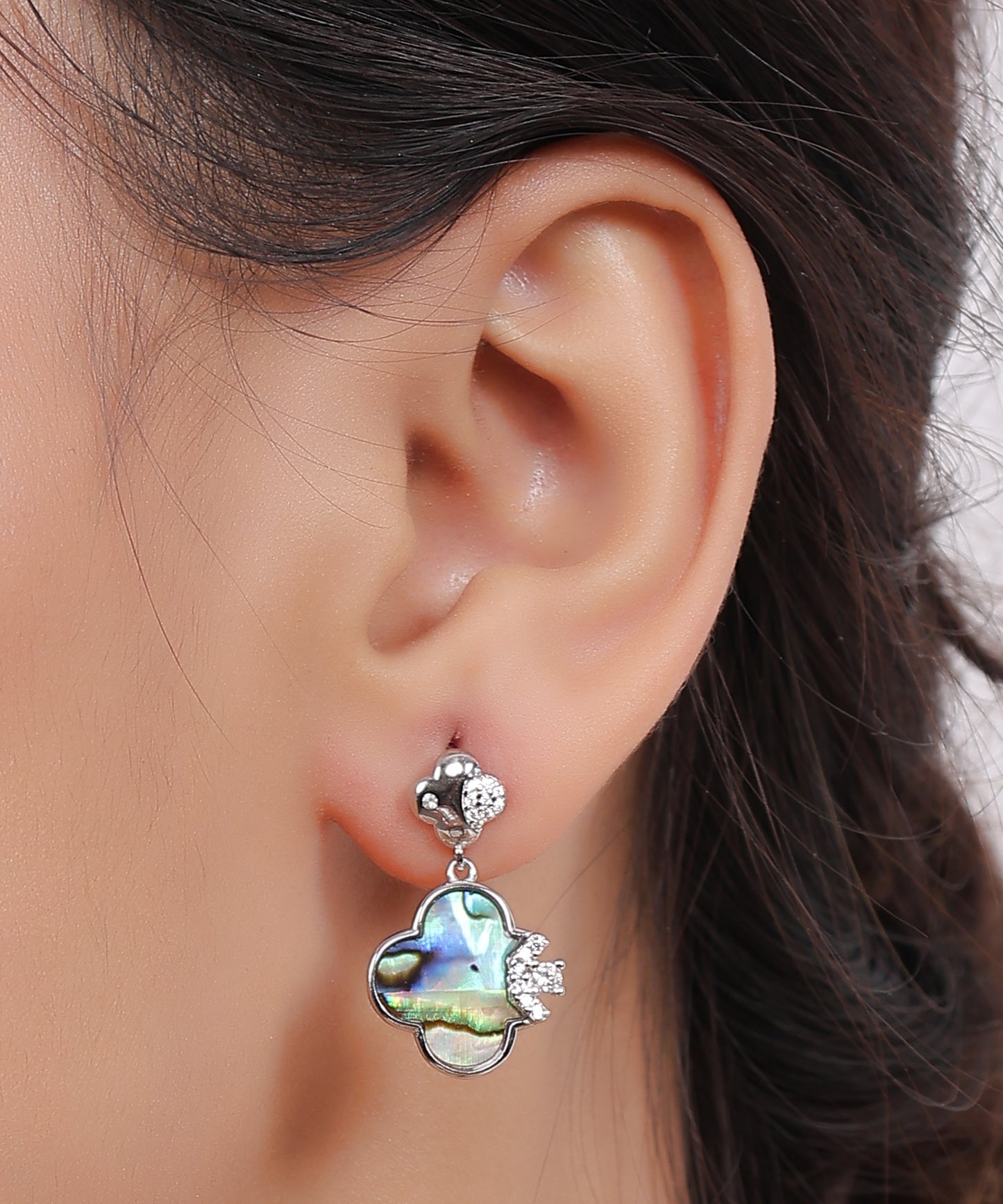 Opal Essence Drops Earrings (MOP)