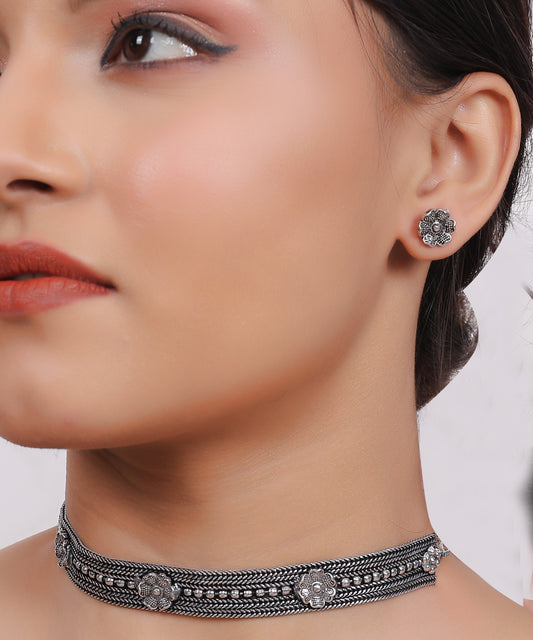 Floral Choker Set