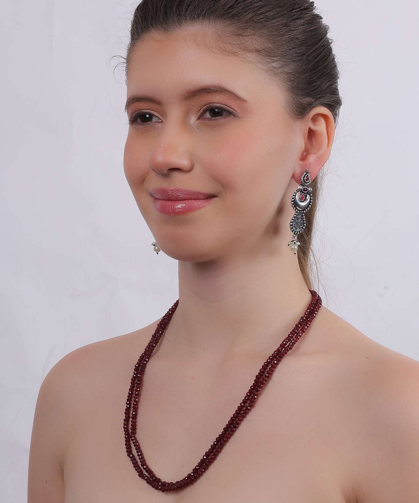 Ruby Beaded Mala set