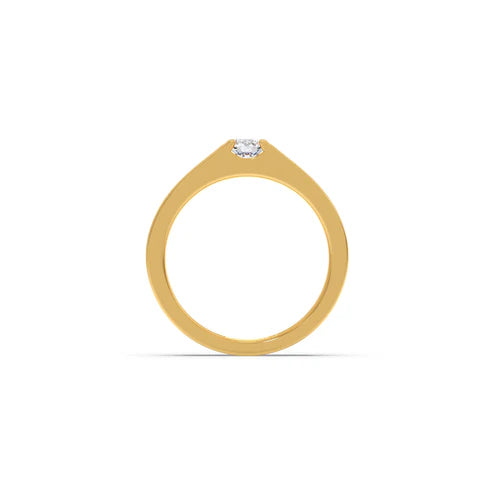 Men’s Prong-Set Solitaire Wedding Ban