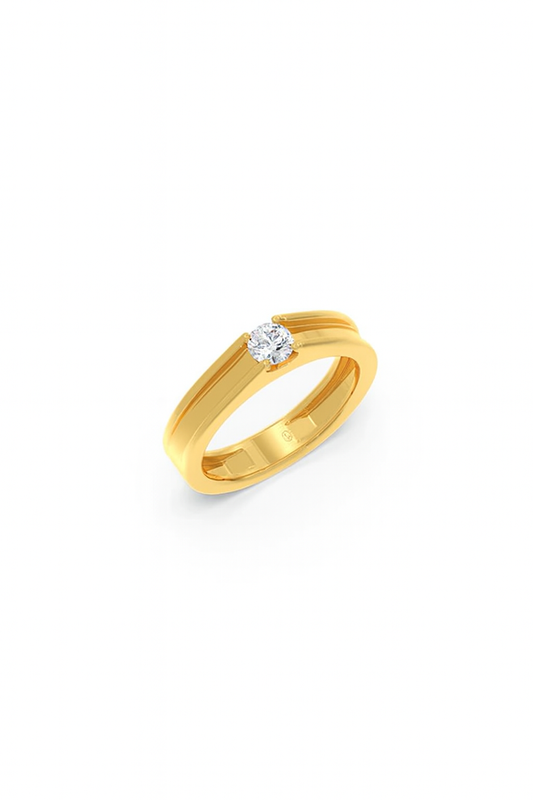 Men’s Prong-Set Solitaire Wedding Ban