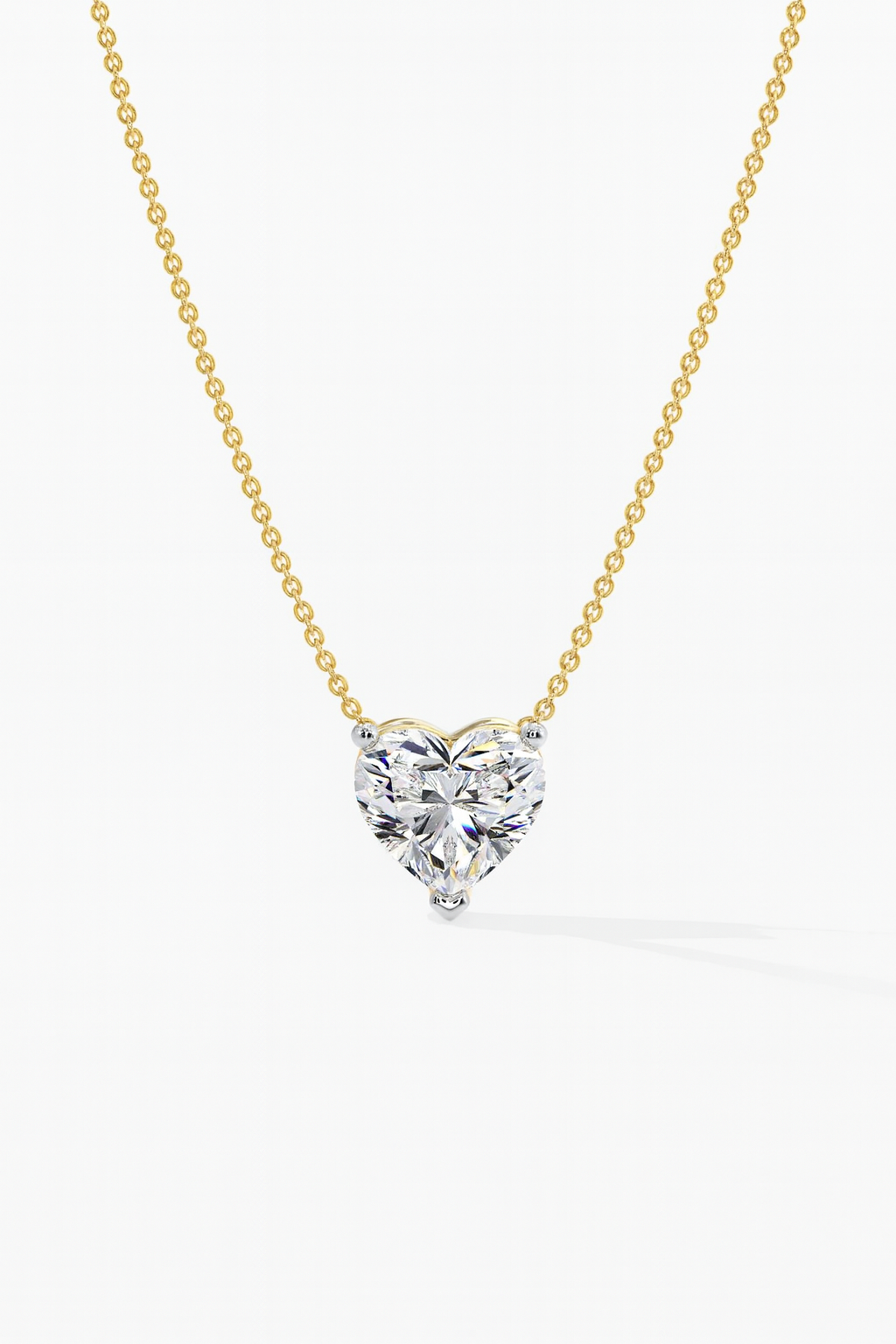 Heart-Shaped Diamond Pendant