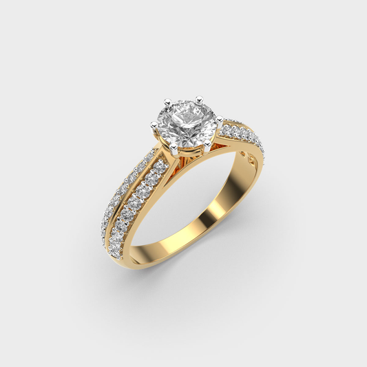 Timeless Diamond Solitaire Ring