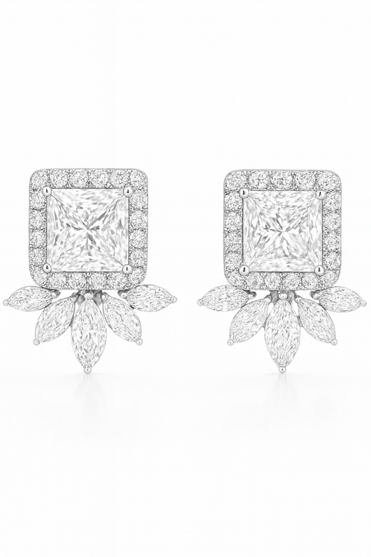 Diamond Fleur Studs