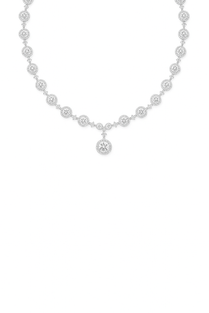 Halo Elegance Diamond Necklace