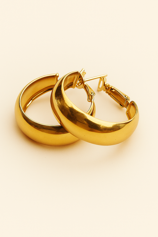 Golden Embrace Hoops