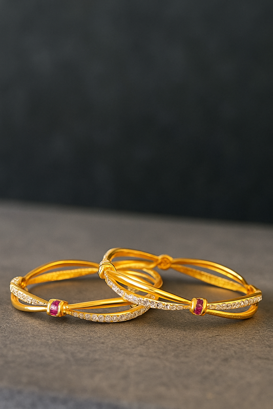 Ruby Radiance Bangles