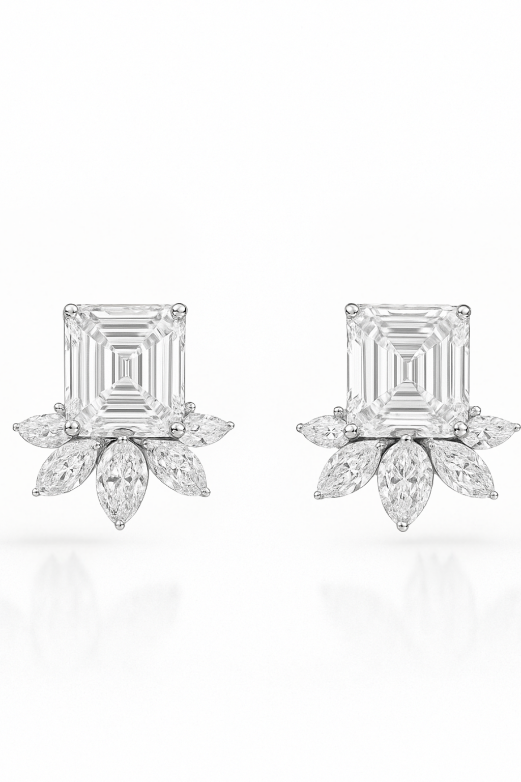 Emerald Petal Studs