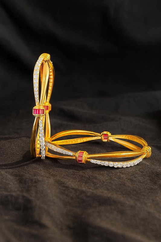 Ruby Radiance Bangles