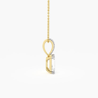 Timeless Emerald-Cut Diamond Pendant