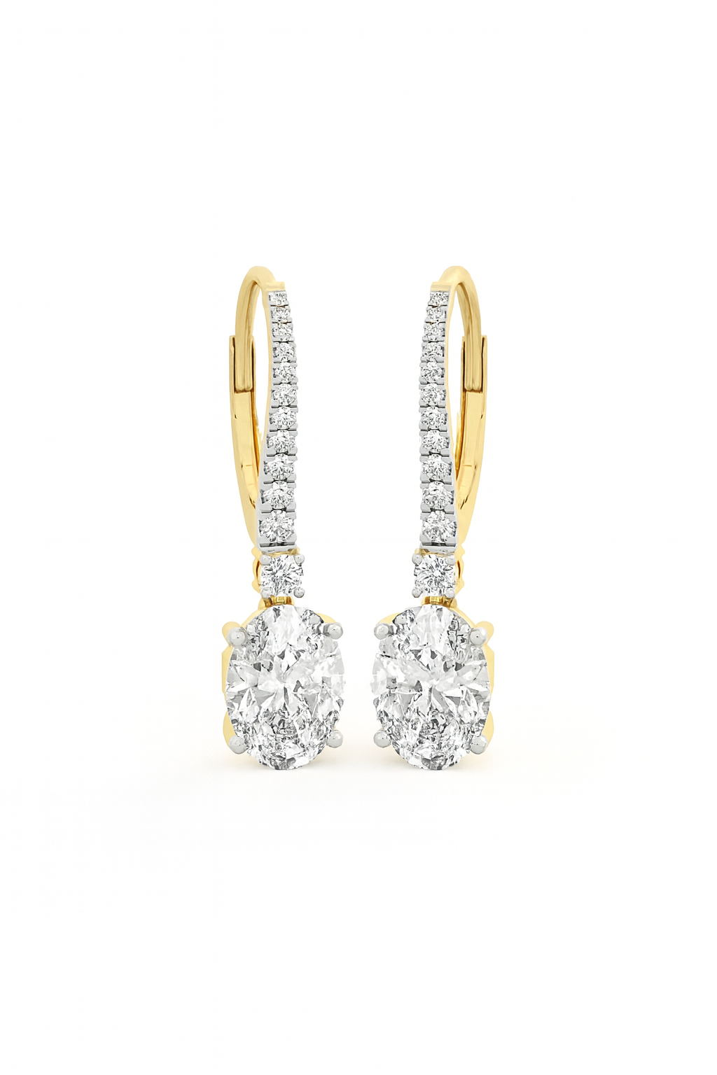 Elegance Diamond Drop Earrings