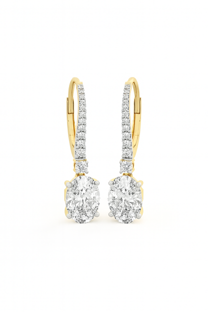 Elegance Diamond Drop Earrings