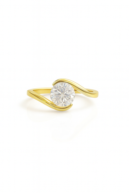 The Embrace Solitaire Ring