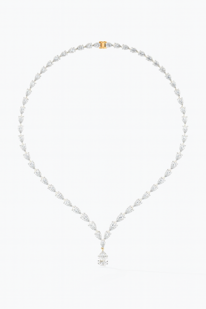 Celestial Pear Diamond Necklace