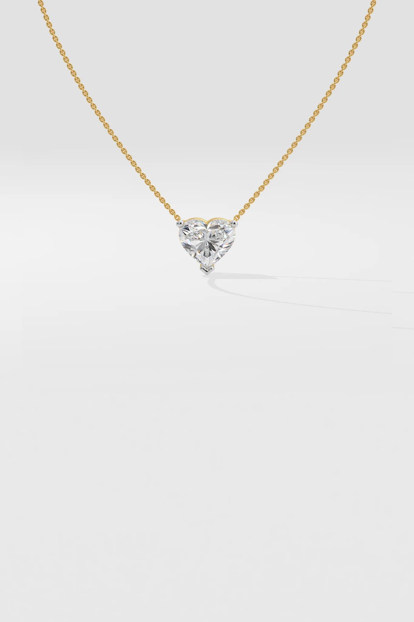 Heart-Shaped Diamond Pendant