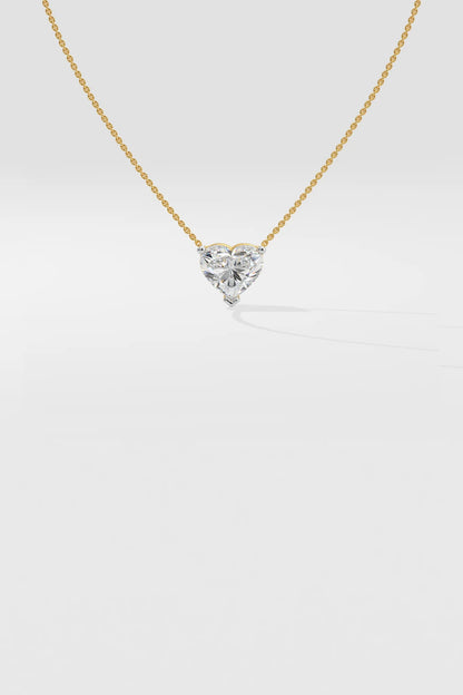 Heart-Shaped Diamond Pendant